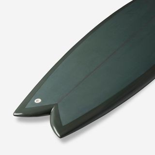 Tabla Surf Fish Verde Oscuro 5'8 Cajetines Futures Sin