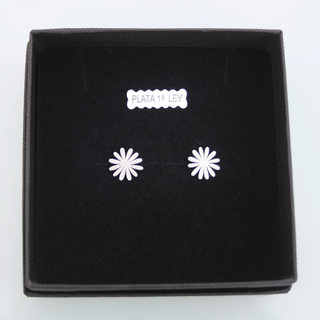 Pendientes Flor Plata Ley Artesanal