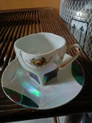 Tazze da tè in porcellana floreali