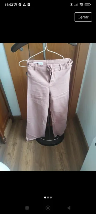 Pantalones vaqueros rosas talla 12-13