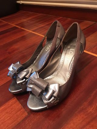 Zapatos de fiesta plateados Lodi talla 37