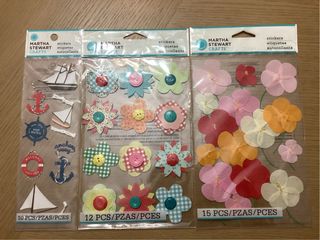 3 Paquetes de Pegatinas Martha Stewart