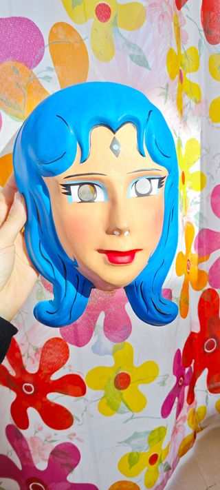 Maschera Bia Sfida della Magia Toei Vintage