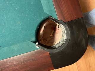 Mesa de billar verde