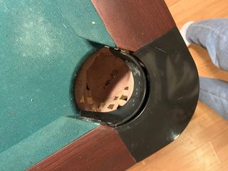 Mesa de billar verde