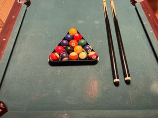 Mesa de billar verde