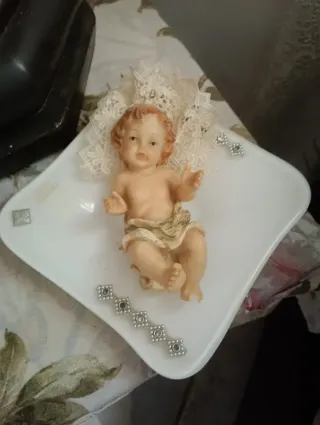 Gesù Bambino statuetta decorativa completa