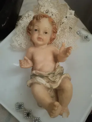 Gesù Bambino statuetta decorativa completa