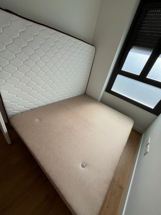 Colchón Viscoelástico 150cm con Somier Tapizado