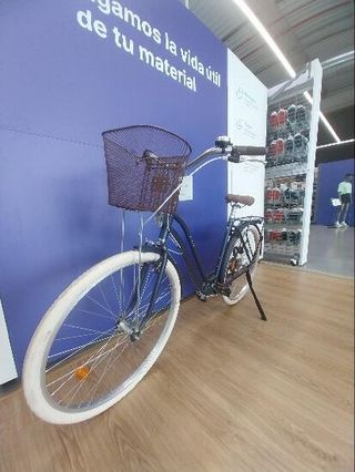 Bicicleta urbana clásica Elops 520 cuadro bajo 28 pulgadas