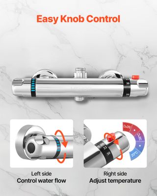 Valvola Termostatica Rubinetto Doccia con Blocco