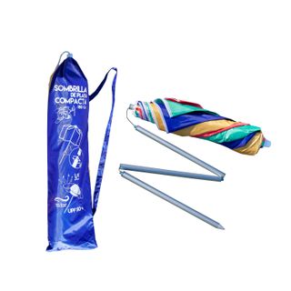 Sombrilla compacta multicolor