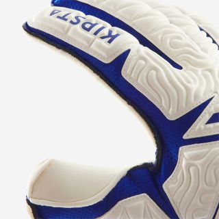 Guantes de portero F500 Viralto  Blanco/azul Adulto