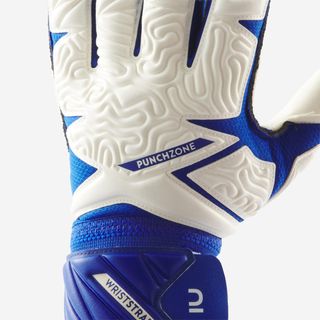 Guantes de portero F500 Viralto  Blanco/azul Adulto