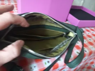 Bolso de hombro verde