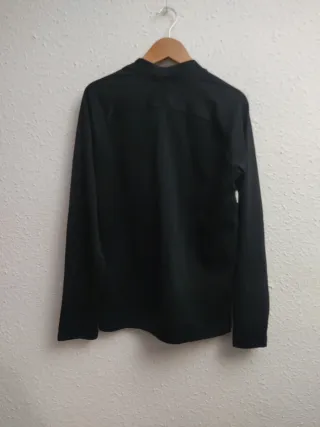 Sudadera Nike Negra y Azul Media Cremallera