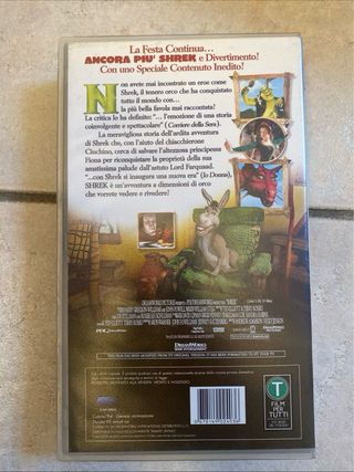 Shrek 1 VHS Film in Italiano