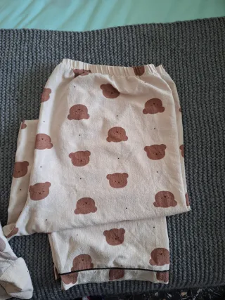 Pijama Oso Shein Beige/Marrón