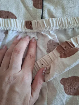 Pijama Oso Shein Beige/Marrón