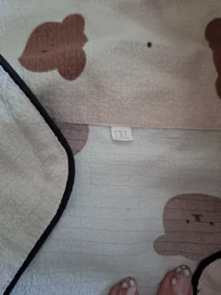 Pijama Oso Shein Beige/Marrón