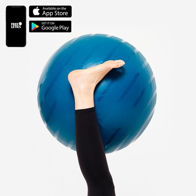 Fitball Pelota Pilates Resistente Talla S - 55 cm Turquesa