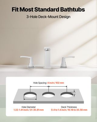 Set di Rubinetto Vasca Bagno Romano Miscelatore