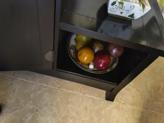 Mueble Escalera Japonés Madera Maciza Negro