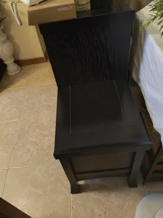 Mueble Escalera Japonés Madera Maciza Negro