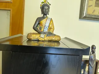 Mueble Escalera Japonés Madera Maciza Negro