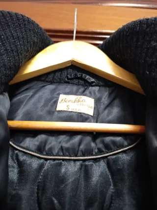 Cazadora bomber negra mujer