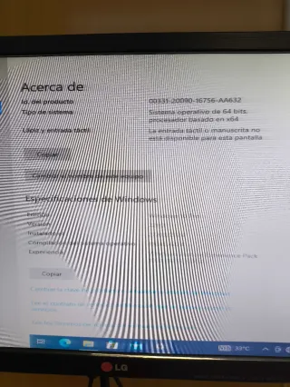 Ordenador HP + Monitor + Teclado y ratón
