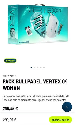 Pack Pala Padel Bullpadel Vertex 04 Woman