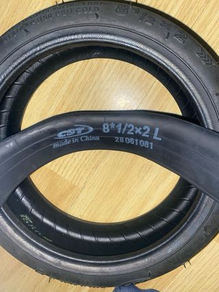 Rueda y cámara patinete eléctrico