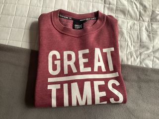 Sudadera Great Times burdeos