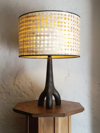 Gran lámpara diseño brutalista - Vintage 70s