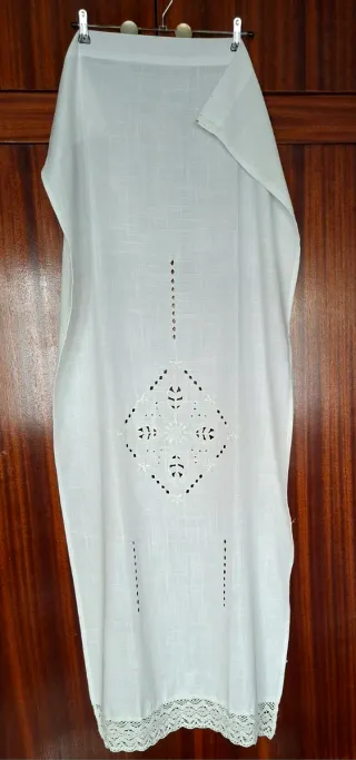 Cortinas cocina de hilo caladas 1,5x0,7