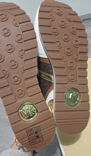 Zapatillas Michael Kors Marrón/Dorado/Blanco