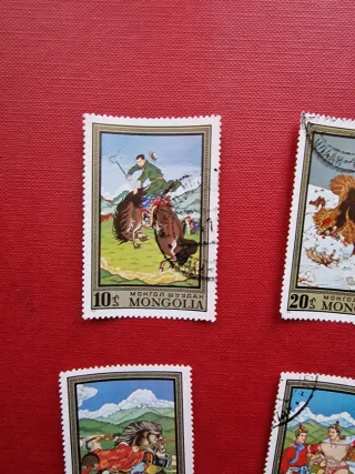 Serie francobolli Mongolia
