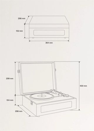 Tocadiscos Retro Bluetooth Negro - CREATE