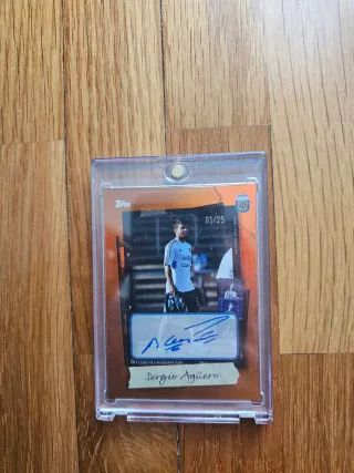 Sergio Agüero Firma 1/25 Topps Argentina