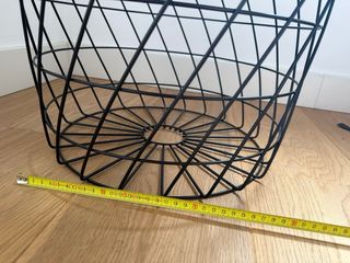 Mesita auxiliar redonda negra