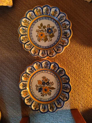 Platos de cerámica Talavera.