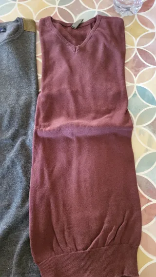 Set 4 maglionci uomo grigio e bordeaux