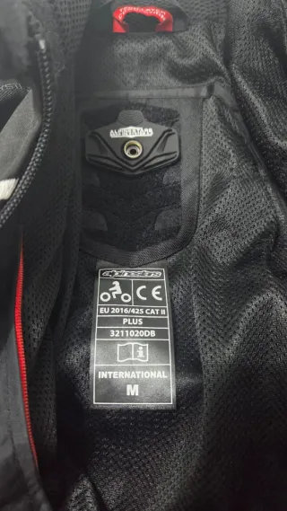 Chaqueta de moto Alpinestars negra talla M