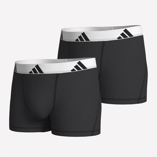 Calzoncillos boxer pack 2 Hombre adidas negro blanco