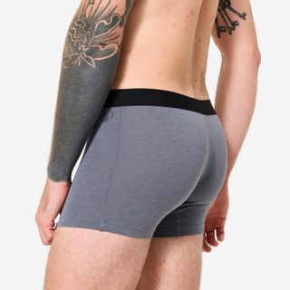 Calzoncillo bóxer deportivo algodón pack 3 Hombre - Negro,