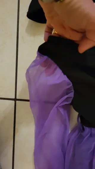 Vestito da strega bambina viola e nero
