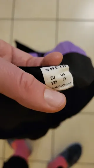 Vestito da strega bambina viola e nero