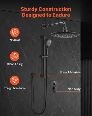 Sistema Doccia a Pioggia per Bagno con Soffione