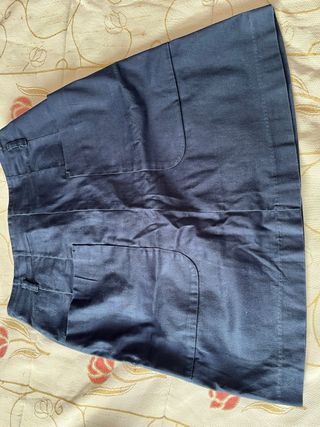Falda H&M Azul Marino Talla 36